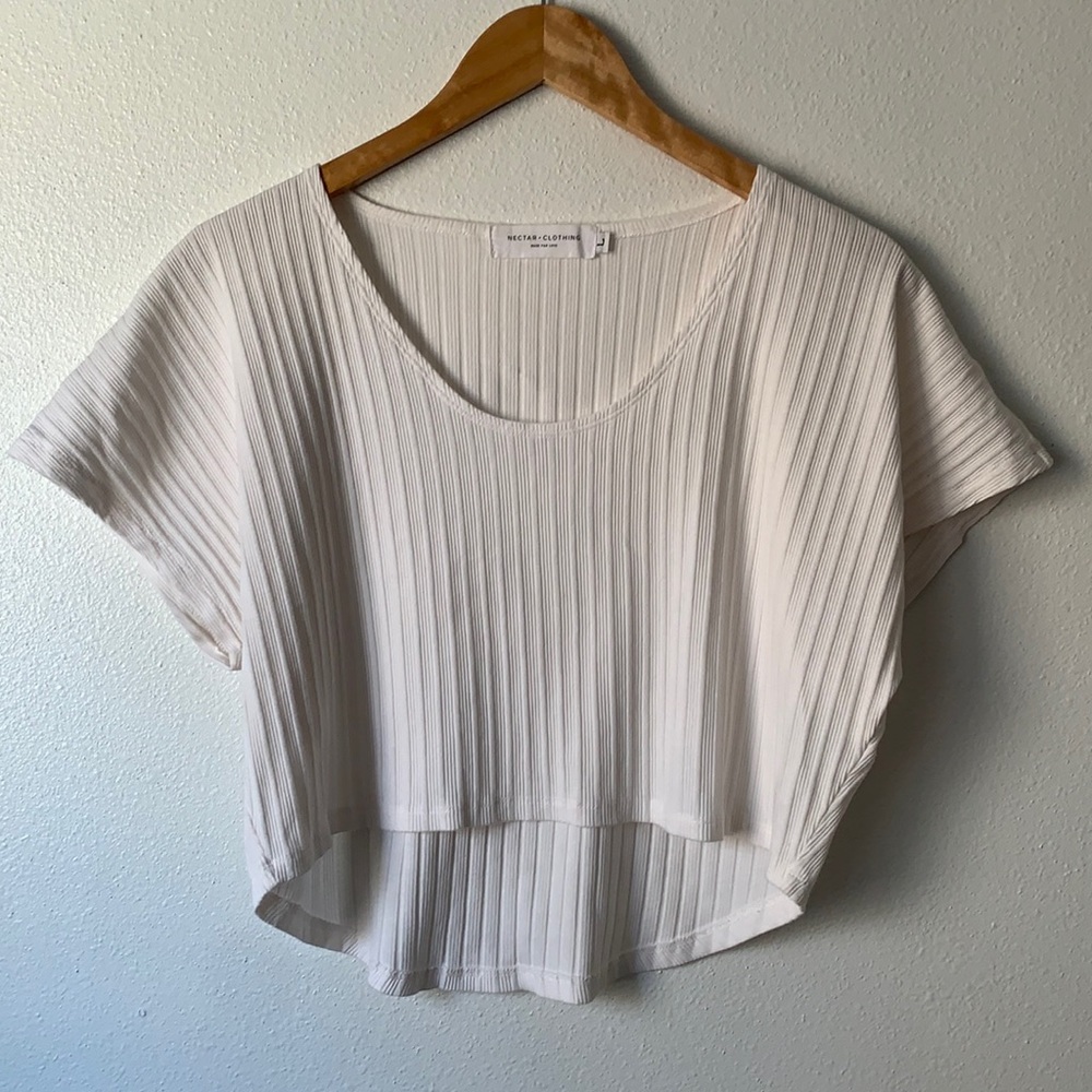 White crop top